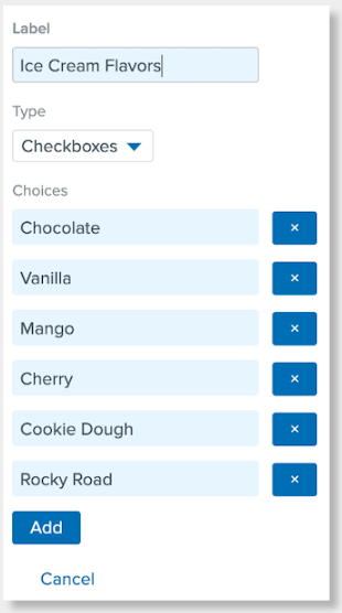 A screenshot of a checklist  Description automatically generated